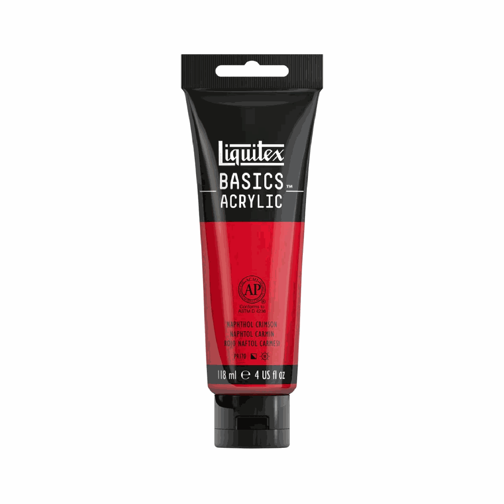Liquitex BASICS Acrylic 118ml Naphthol Crimson *ND*
