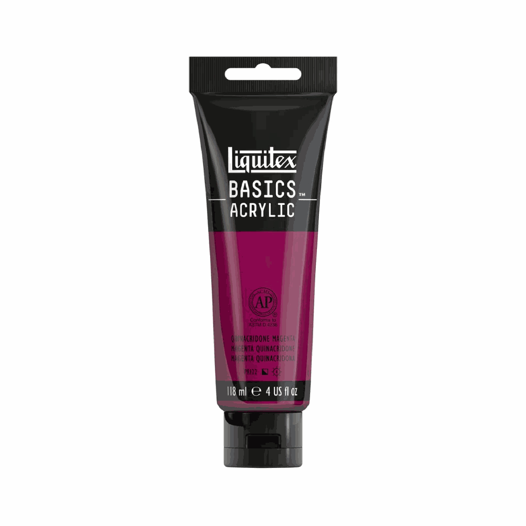 Liquitex BASICS Acrylic 118ml Quinacridone Magenta *ND*