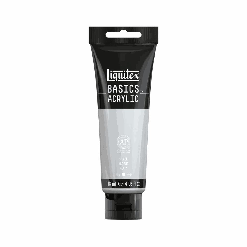 Liquitex BASICS Acrylic 118ml Silver  *ND*