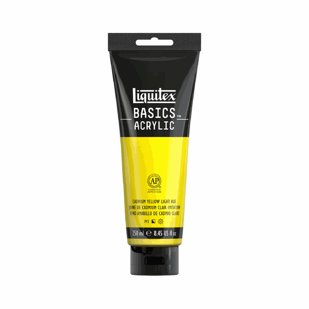 Liquitex BASICS Acrylic 250ml Cadmium Yellow Light Hue *ND*
