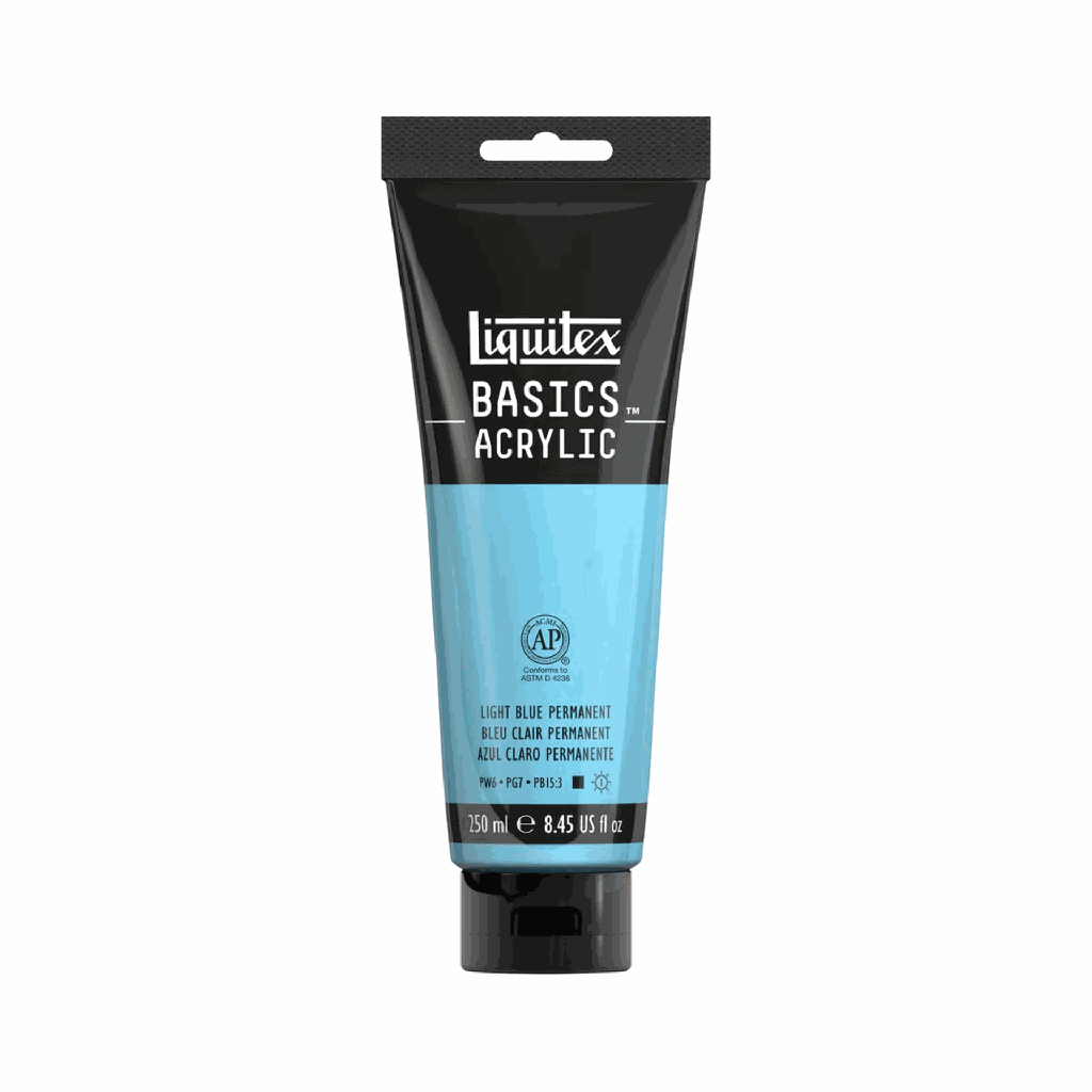Liquitex BASICS Acrylic 250ml Light Blue Permanent **ND**