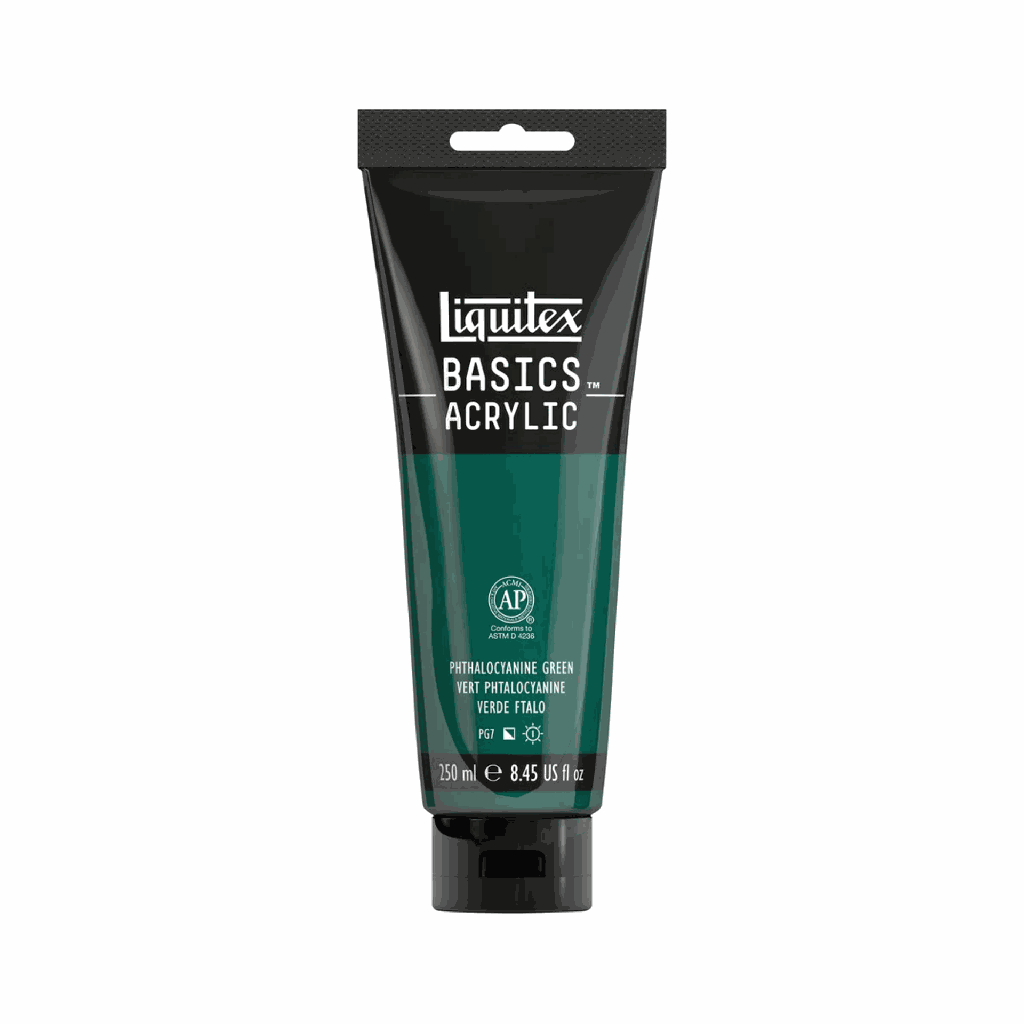 Liquitex BASICS Acrylic 250ml Phthalocyanine Green *ND*
