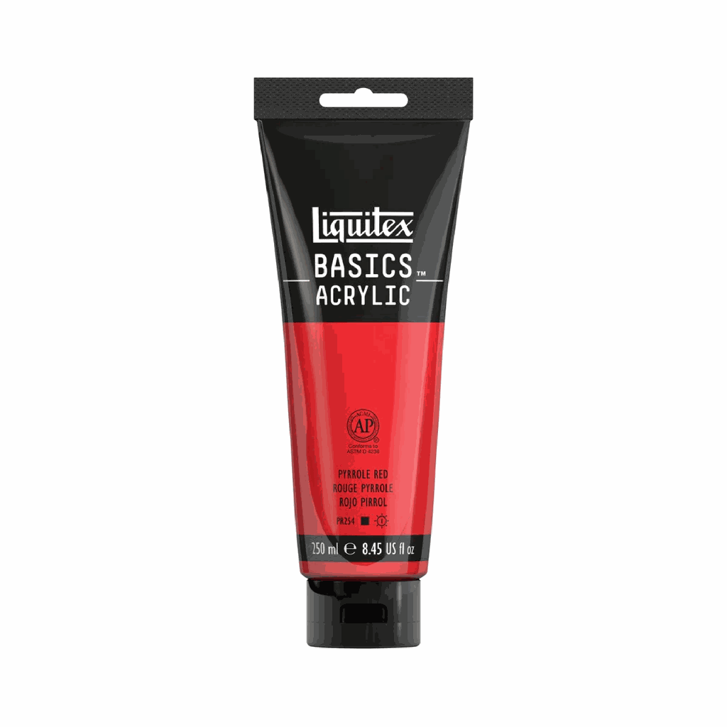 Liquitex BASICS Acrylic 250ml Pyrrole Red *ND*