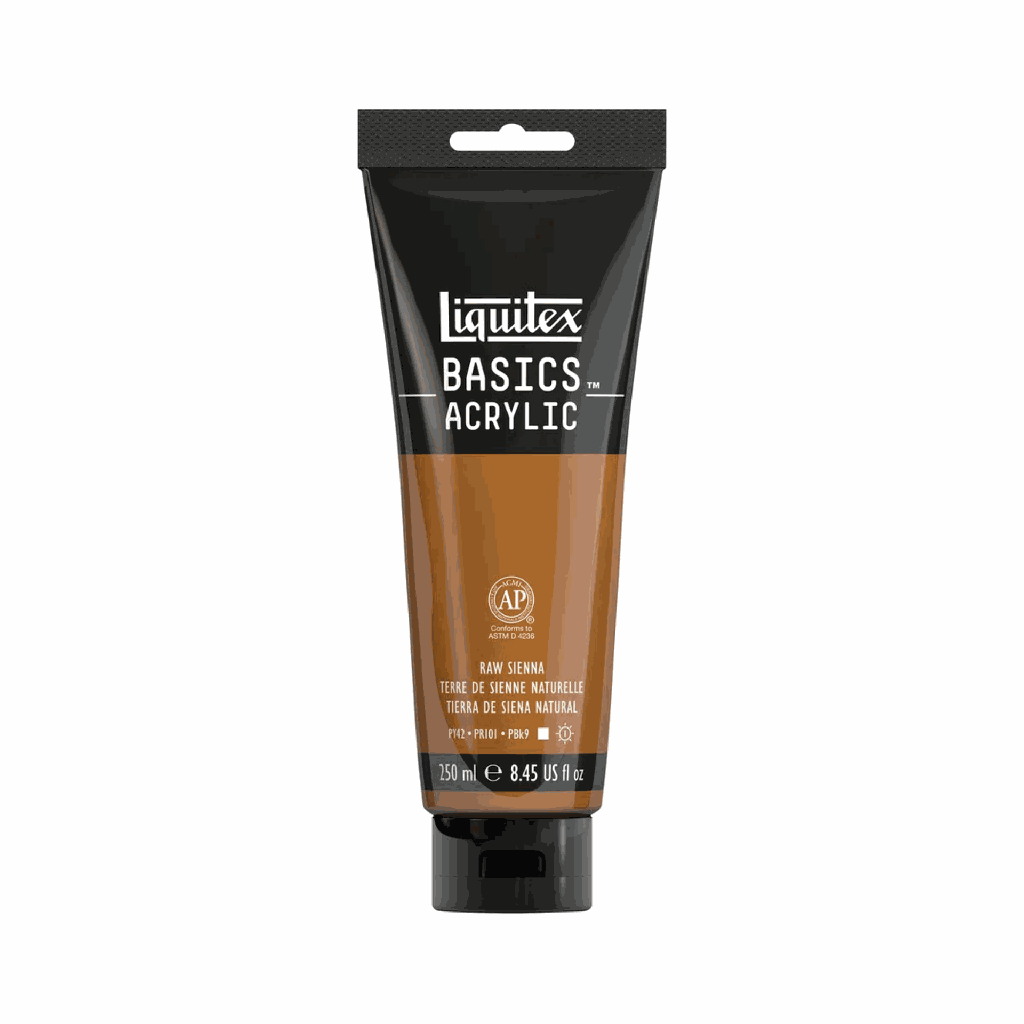 Liquitex BASICS Acrylic 250ml Raw Sienna *ND*