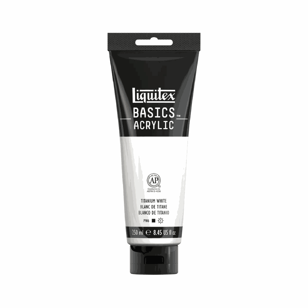 Liquitex BASICS Acrylic 250ml Titanium White *ND*