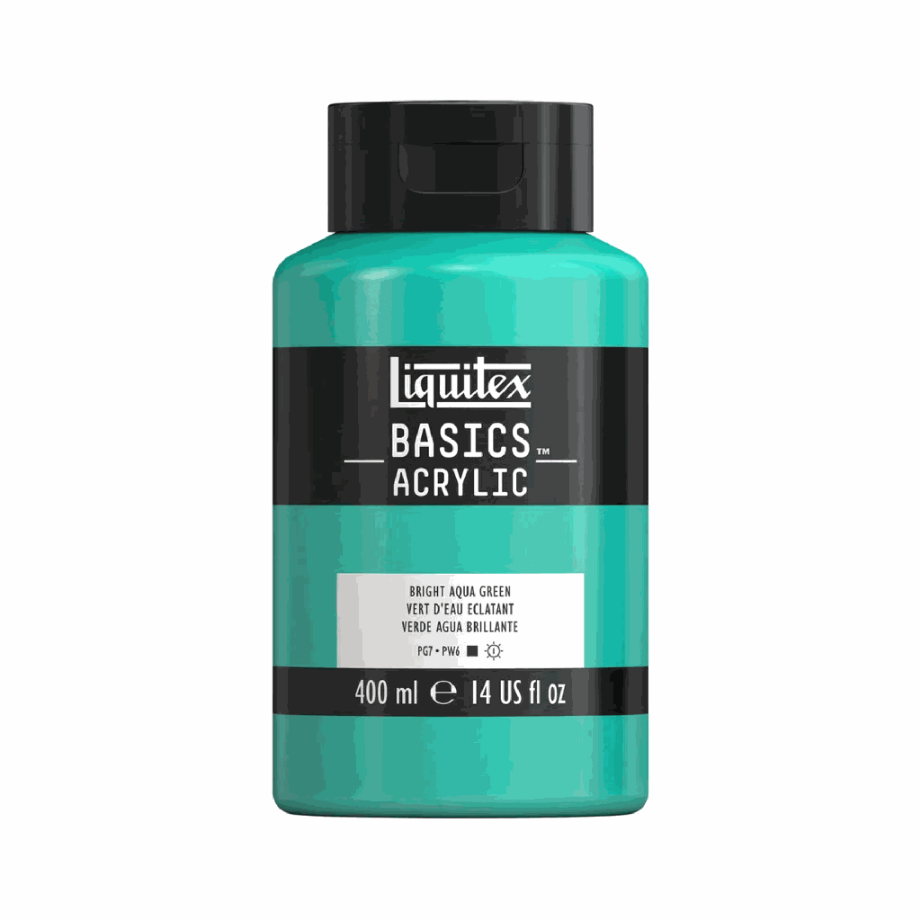 Liquitex Basics Acrylic 400ml Jar Bright Aqua Green *ND*