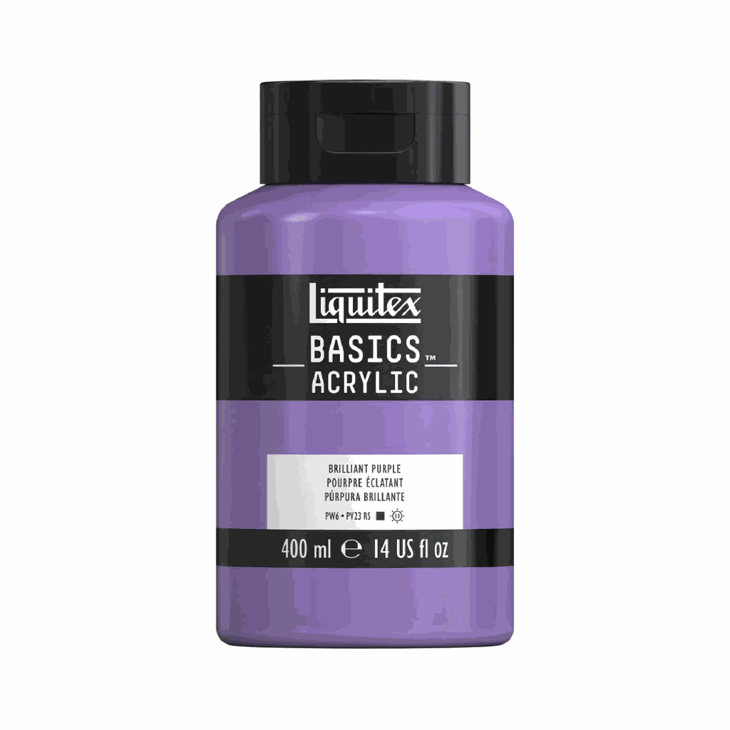 Liquitex Basics Acrylic 400ml Jar Brilliant Purple *ND*