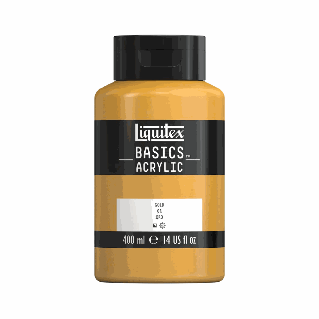 Liquitex Basics Acrylic 400ml Jar Gold *ND*