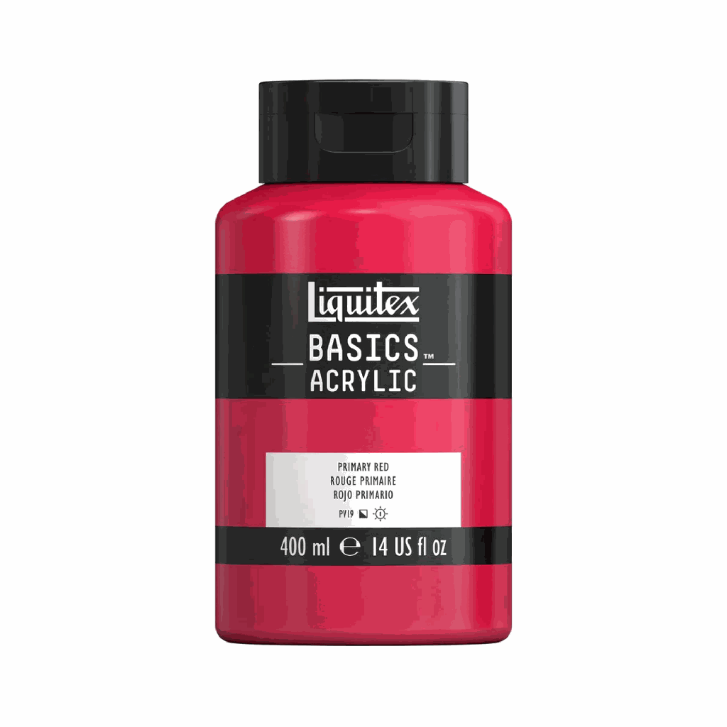 Liquitex Basics Acrylic 400ml Jar Primary Red **ND**