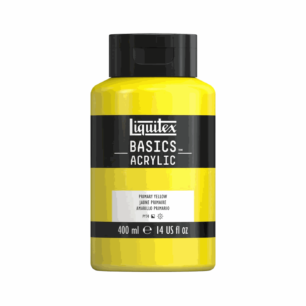 Liquitex Basics Acrylic 400ml Jar Primary Yellow **ND**