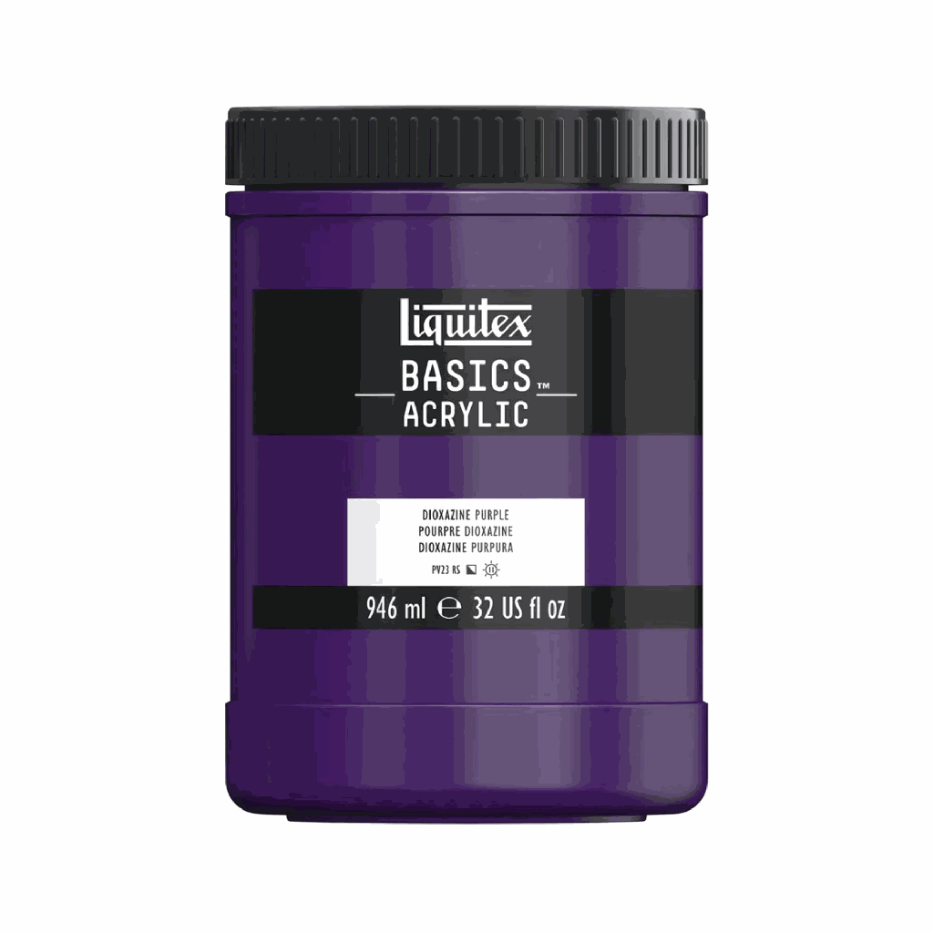 Liquitex BASICS Acrylic 946ml Jar Dioxazine Purple *ND*