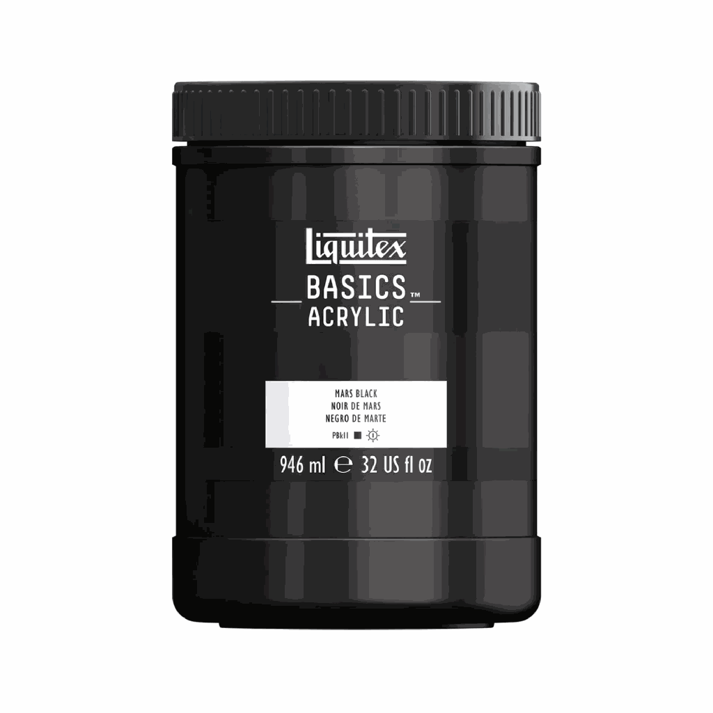 Liquitex BASICS Acrylic 946ml Jar Mars Black *ND*