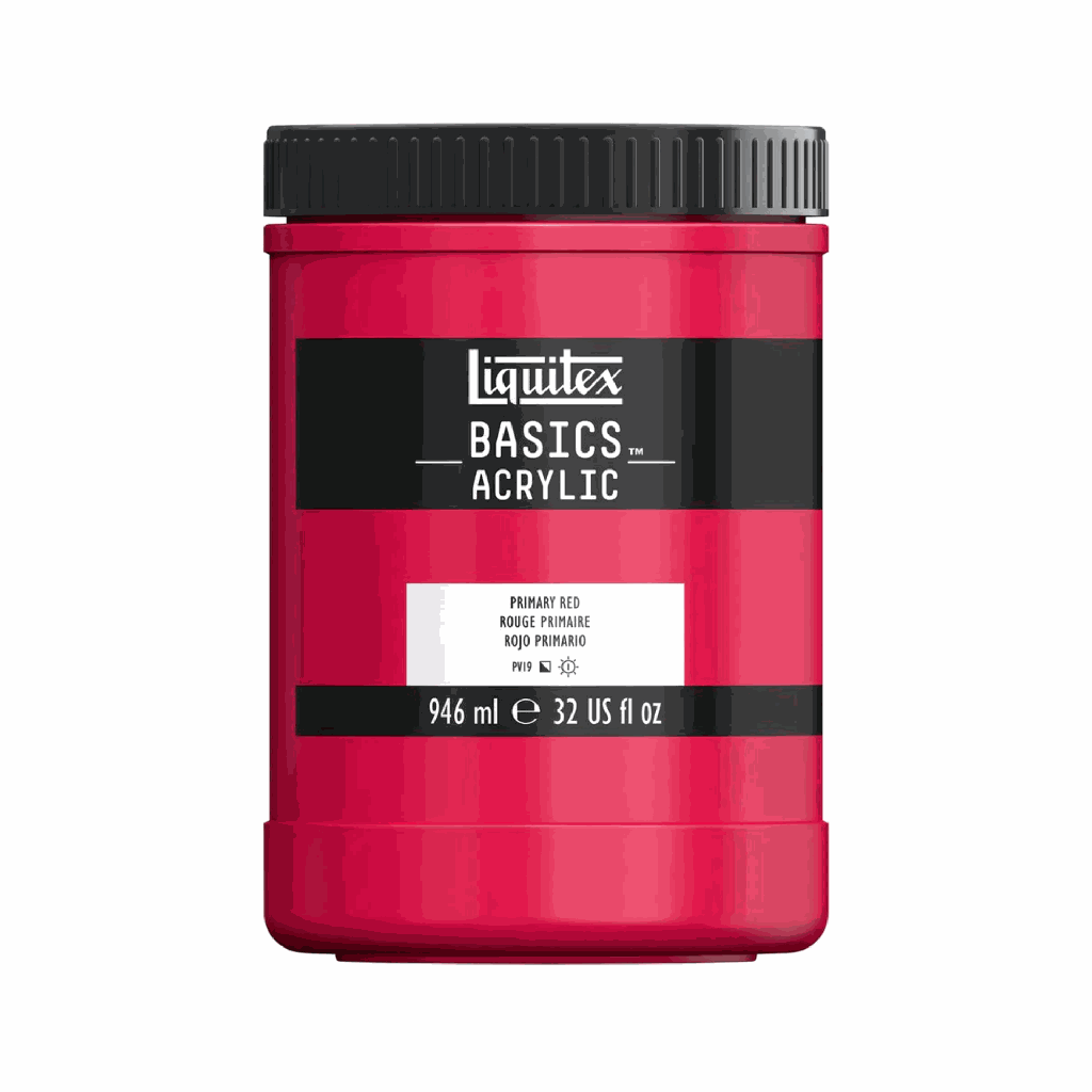 Liquitex BASICS Acrylic 946ml Jar Primary Red *ND*