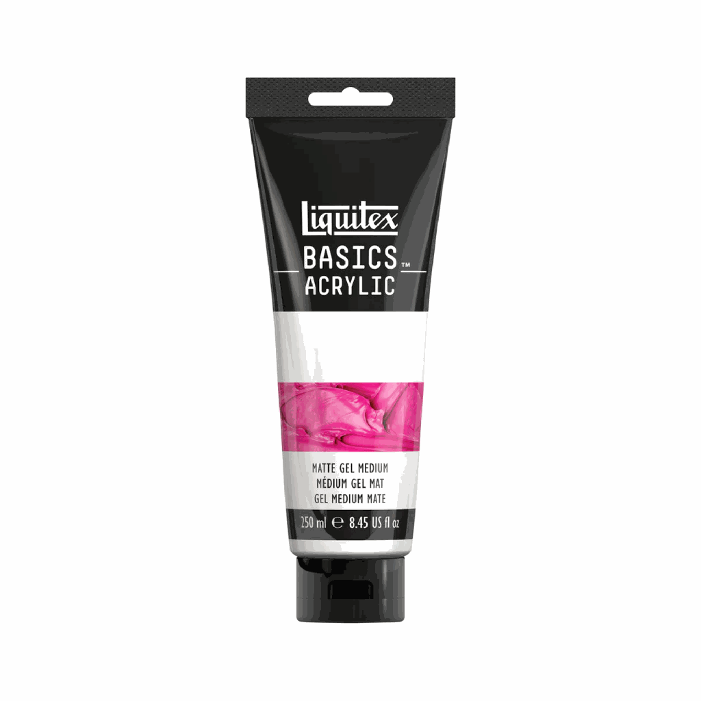 Liquitex BASICS Acrylic Gel Medium Matte 250ml **ND**