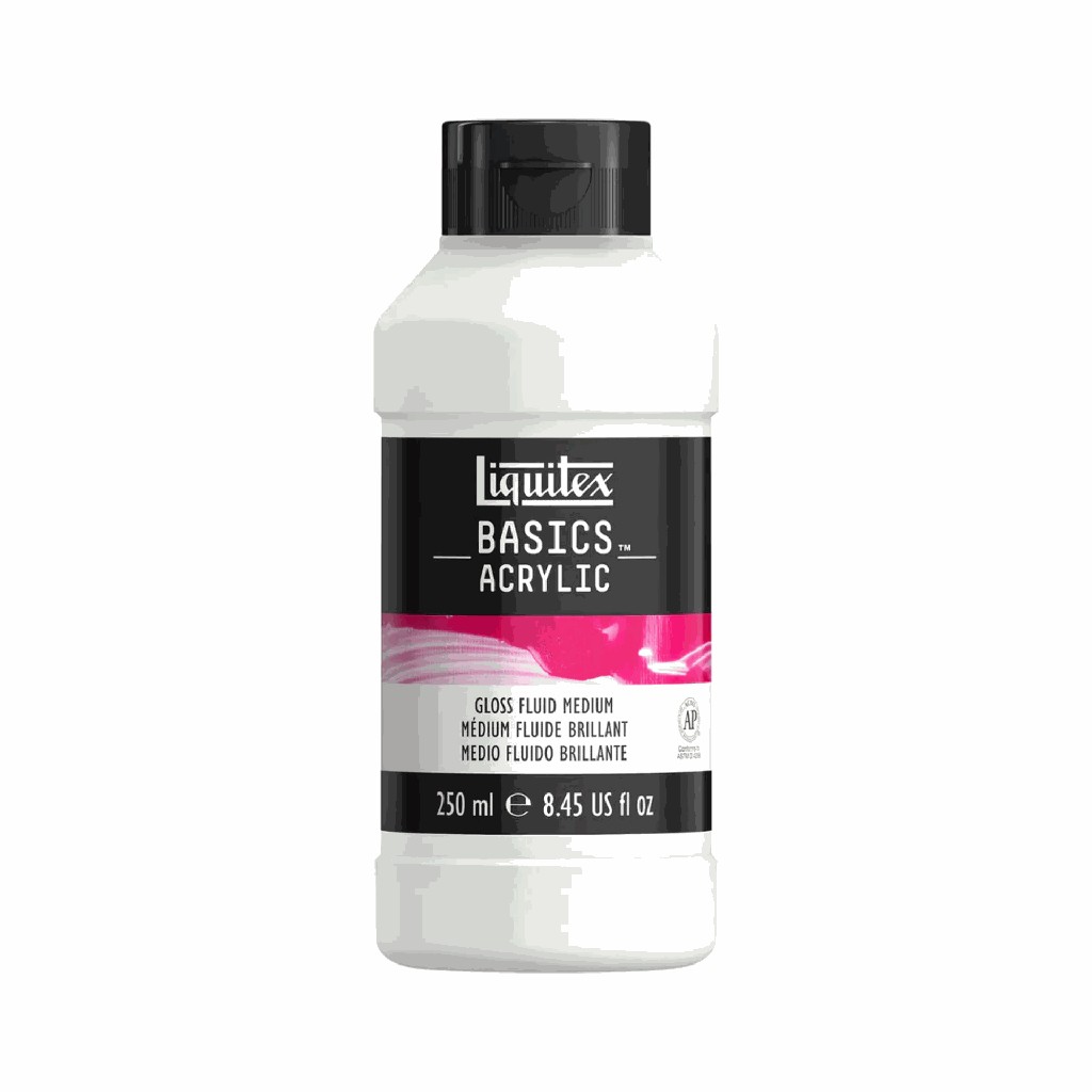 Liquitex BASICS Acrylic Gloss Fluid Medium 250ml **ND**