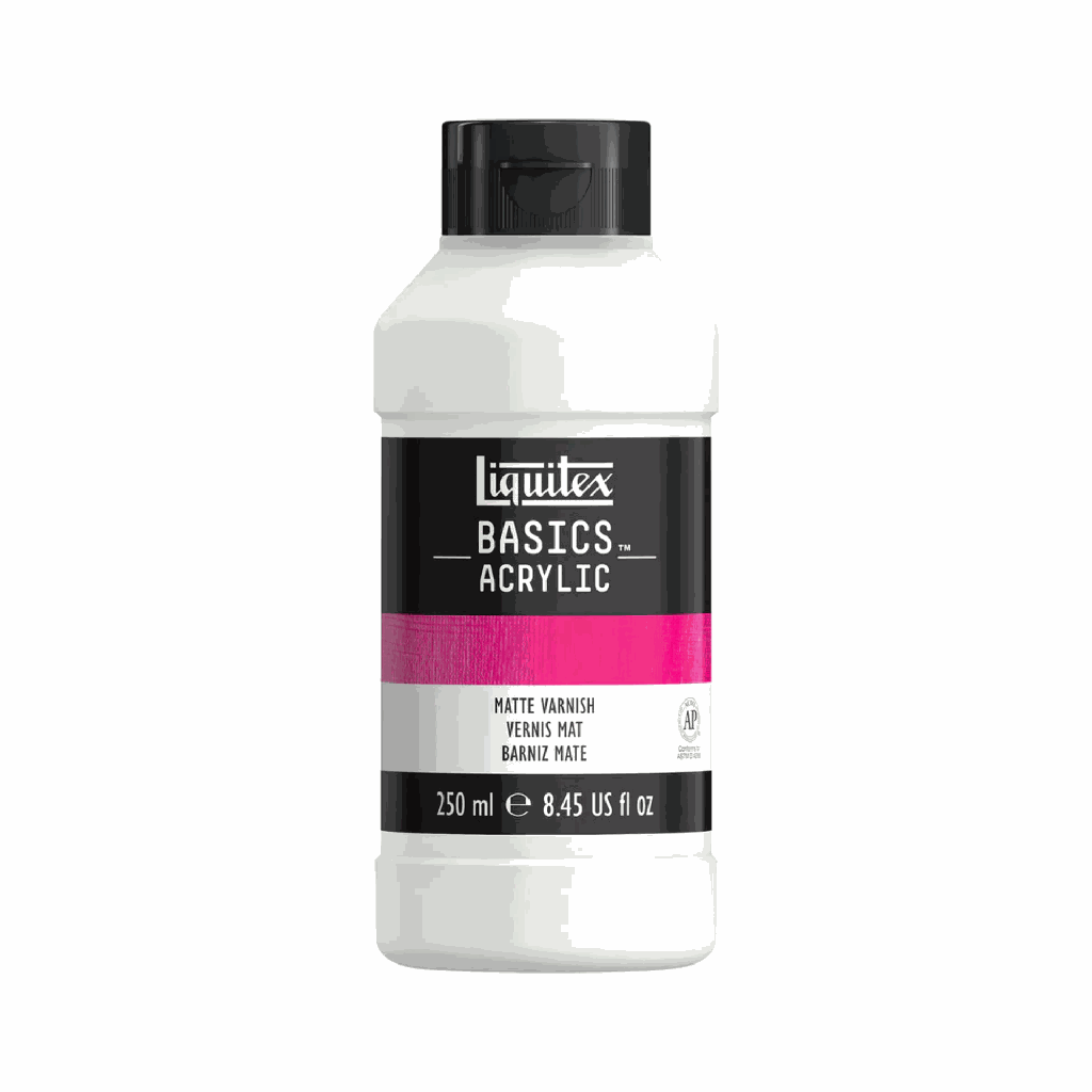 Liquitex BASICS Acrylic Medium Matte Varnish 250ml **ND**