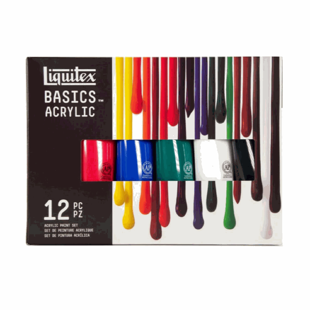 Liquitex BASICS Acrylic Set 12x118ml **ND**