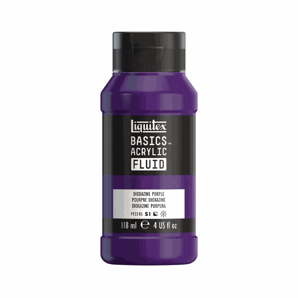 Liquitex Basics Fluid Acrylic 4oz Dioxazine Purple **ND**