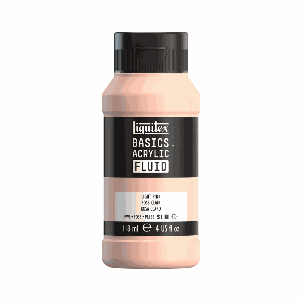 Liquitex Basics Fluid Acrylic 4oz Light Pink **ND**