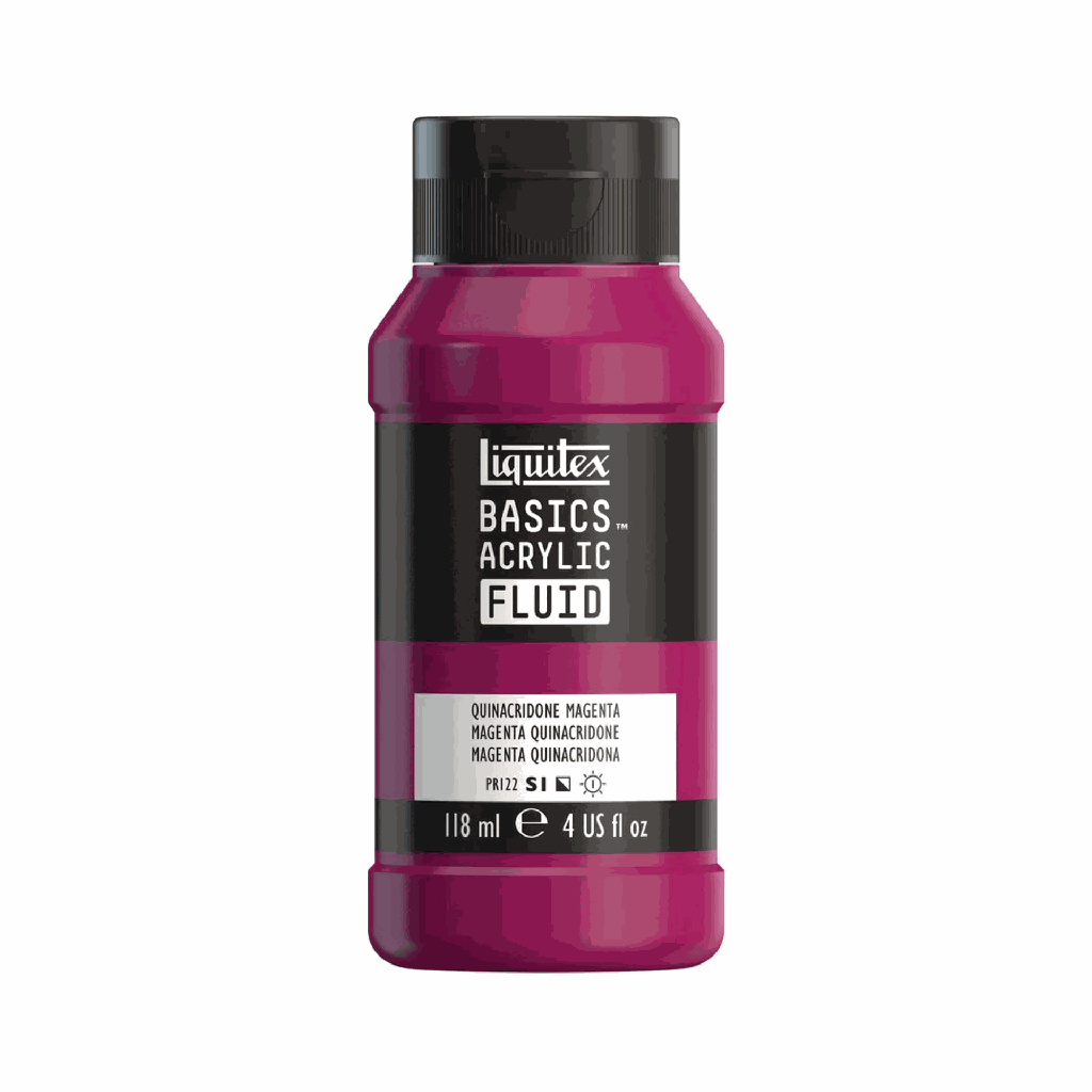 Liquitex Basics Fluid Acrylic 4oz Quinacridone Magenta **ND**