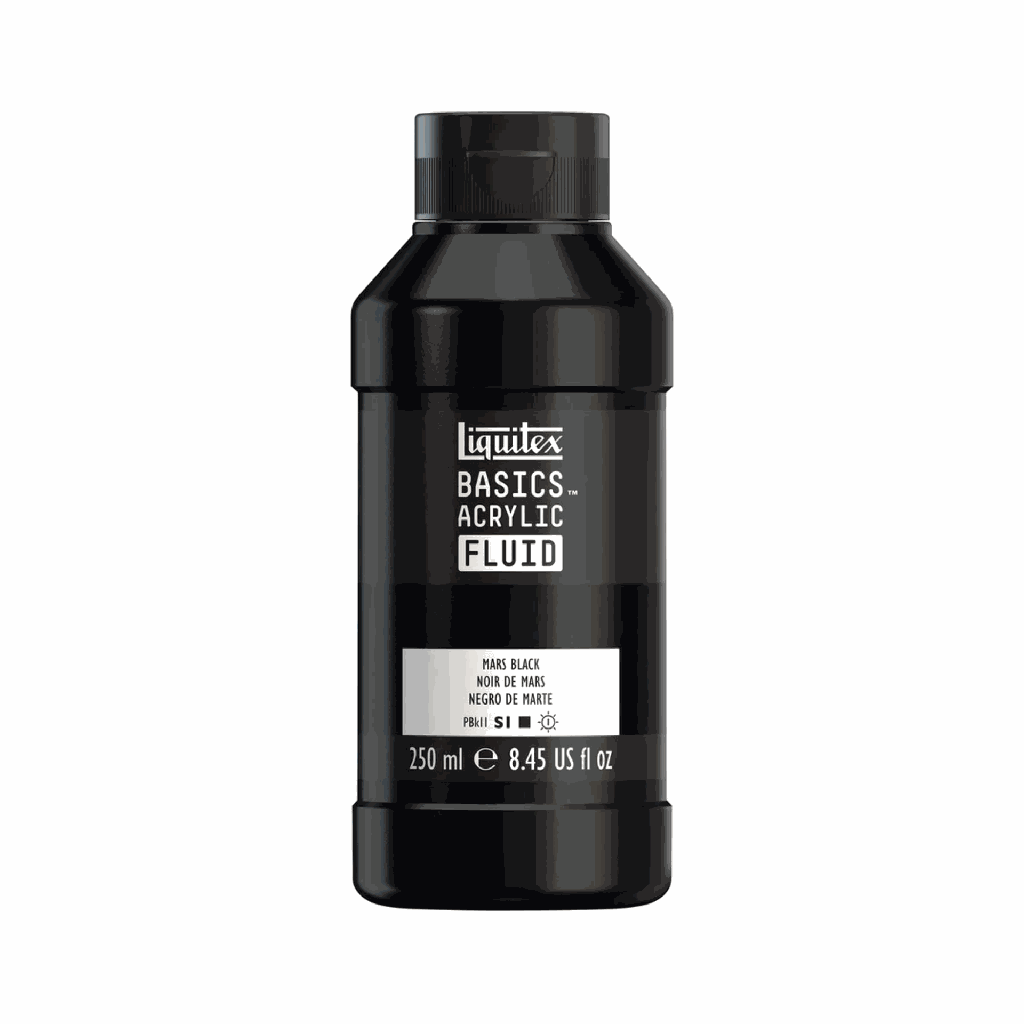Liquitex Basics Fluid Acrylic 8.45oz Mars Black **ND**