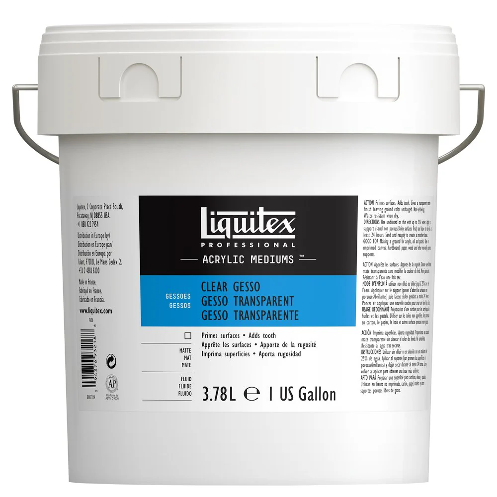 Liquitex Grounds Gesso Clear 3.78 Litre Jar **ND**
