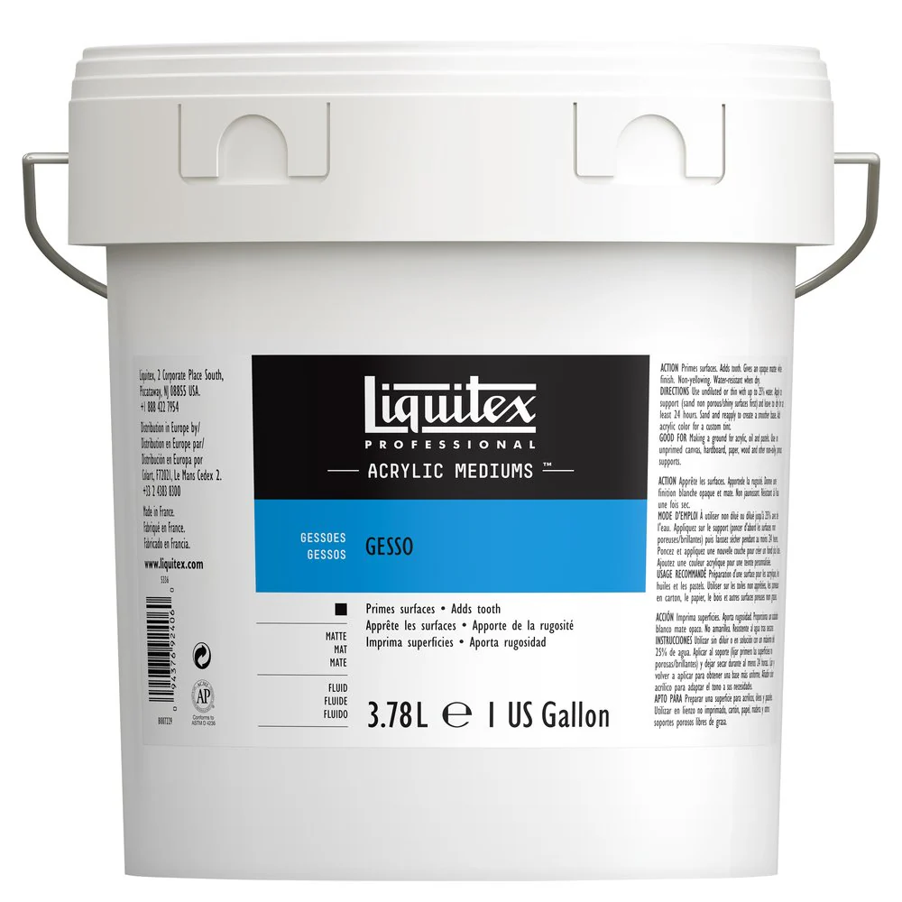 Liquitex Grounds Gesso White 3.78 Litre Jar - 1 GALLON **ND**