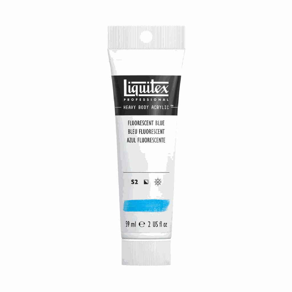 Liquitex Heavy Body Acrylic 2oz Tube Fluorescent Blue S2 **ND**
