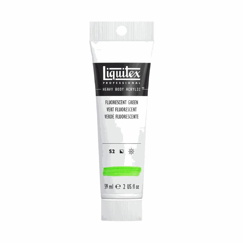 Liquitex Heavy Body Acrylic 2oz Tube Fluorescent Green S2 **ND**