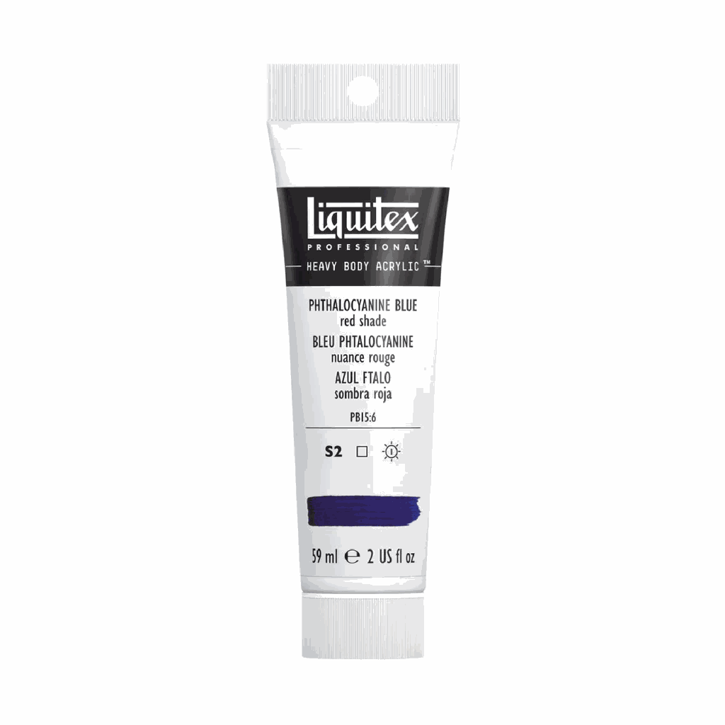 Liquitex Heavy Body Acrylic 2oz Tube Phthalocyanine Blue Red Shade S2 **ND**