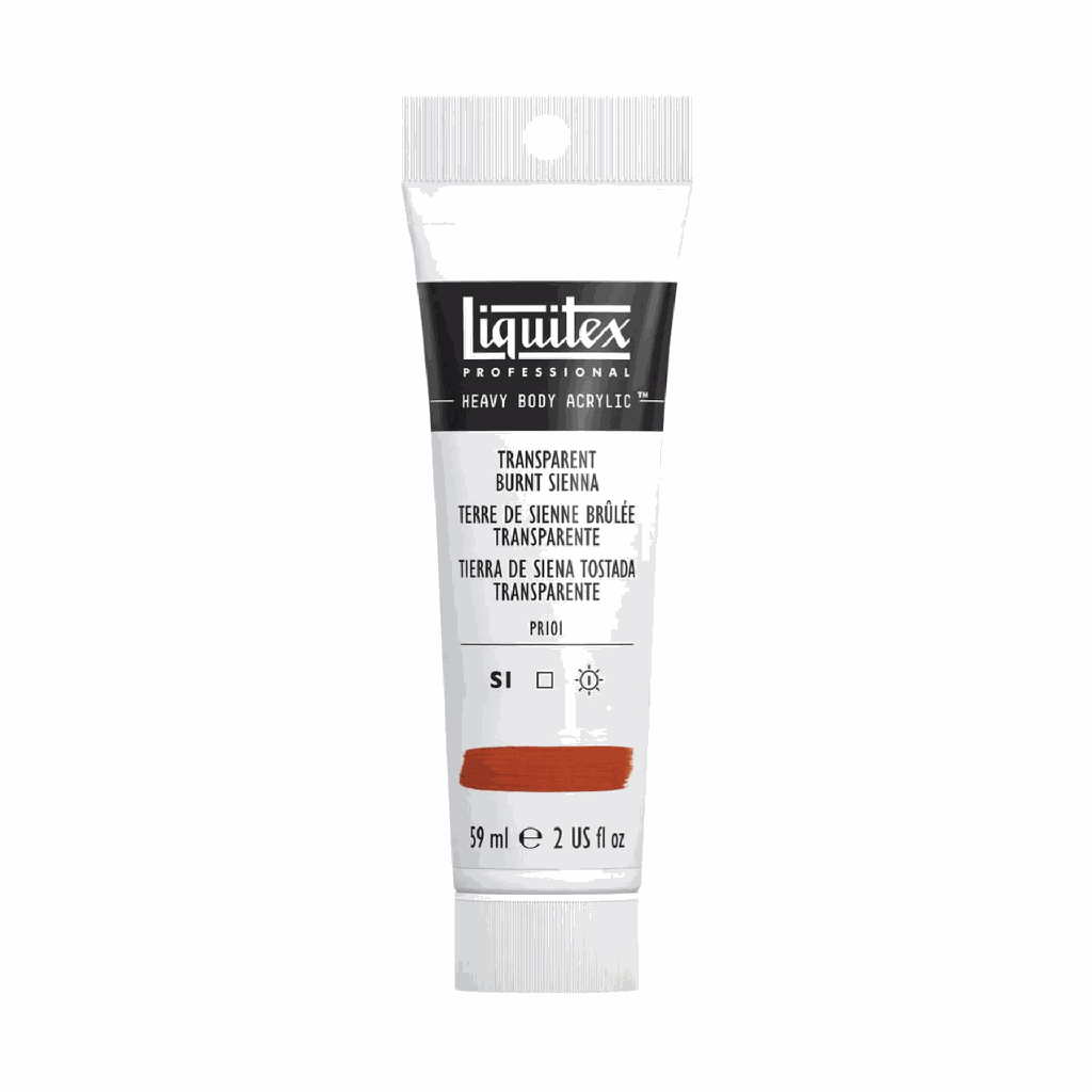 Liquitex Heavy Body Acrylic 2oz Tube Transparent Burnt Sienna S3 **ND**