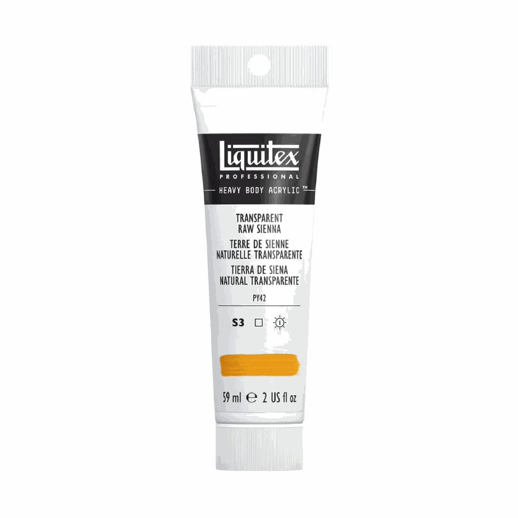 Liquitex Heavy Body Acrylic 2oz Tube Transparent Raw Sienna S3 **ND**