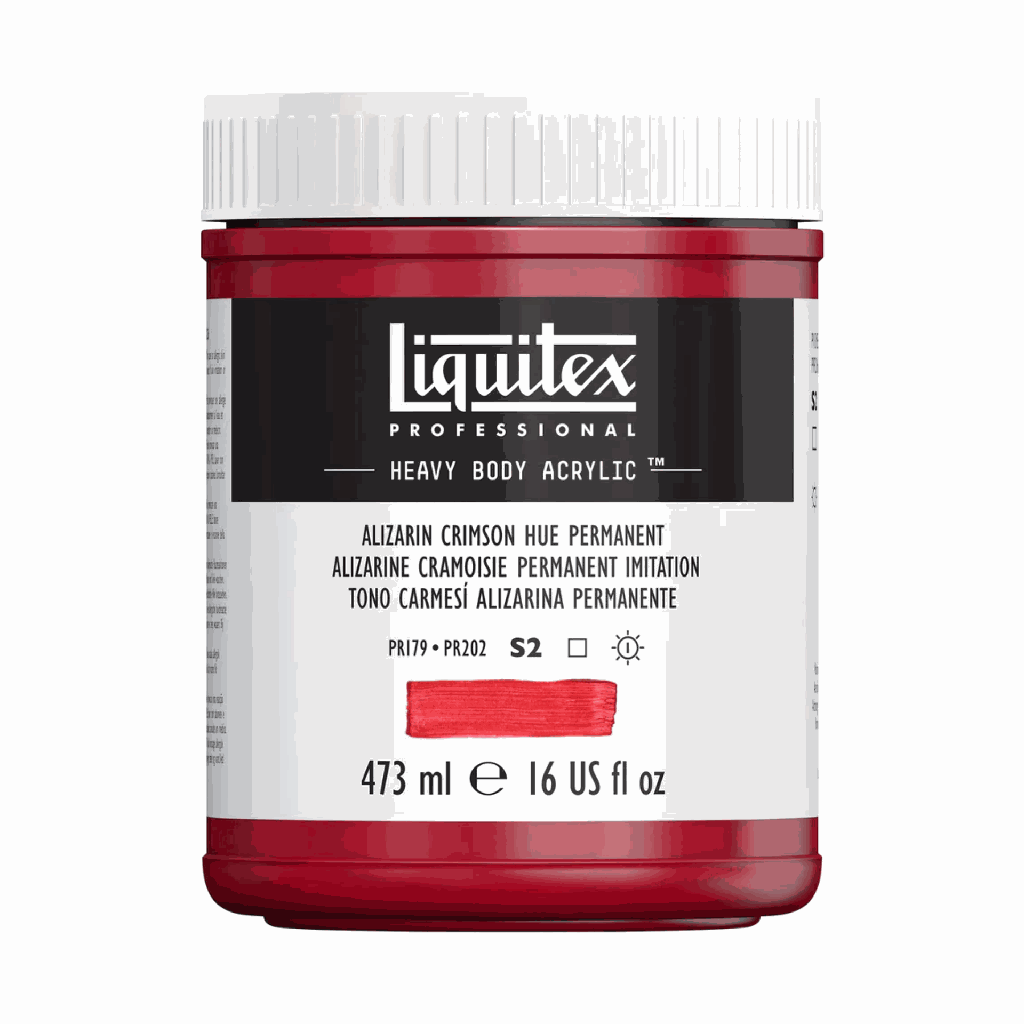 Liquitex Heavy Body Acrylic 16oz Jar Alizarin Crimson Hue Permanent S2 **ND**