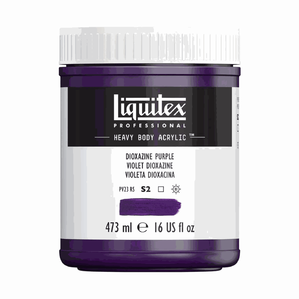 Liquitex Heavy Body Acrylic 16oz Jar Dioxazine Purple S2 **ND**
