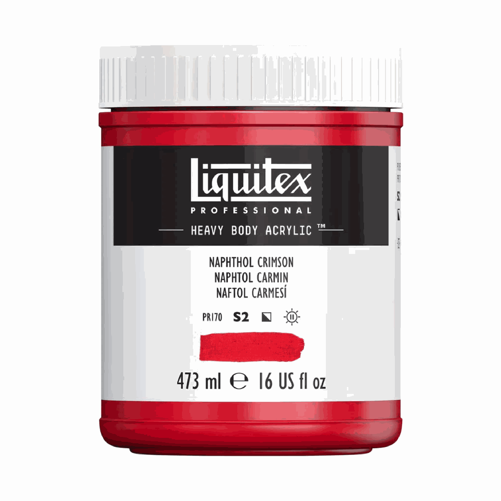 Liquitex Heavy Body Acrylic 16oz Jar Naphthol Crimson S2 **ND**