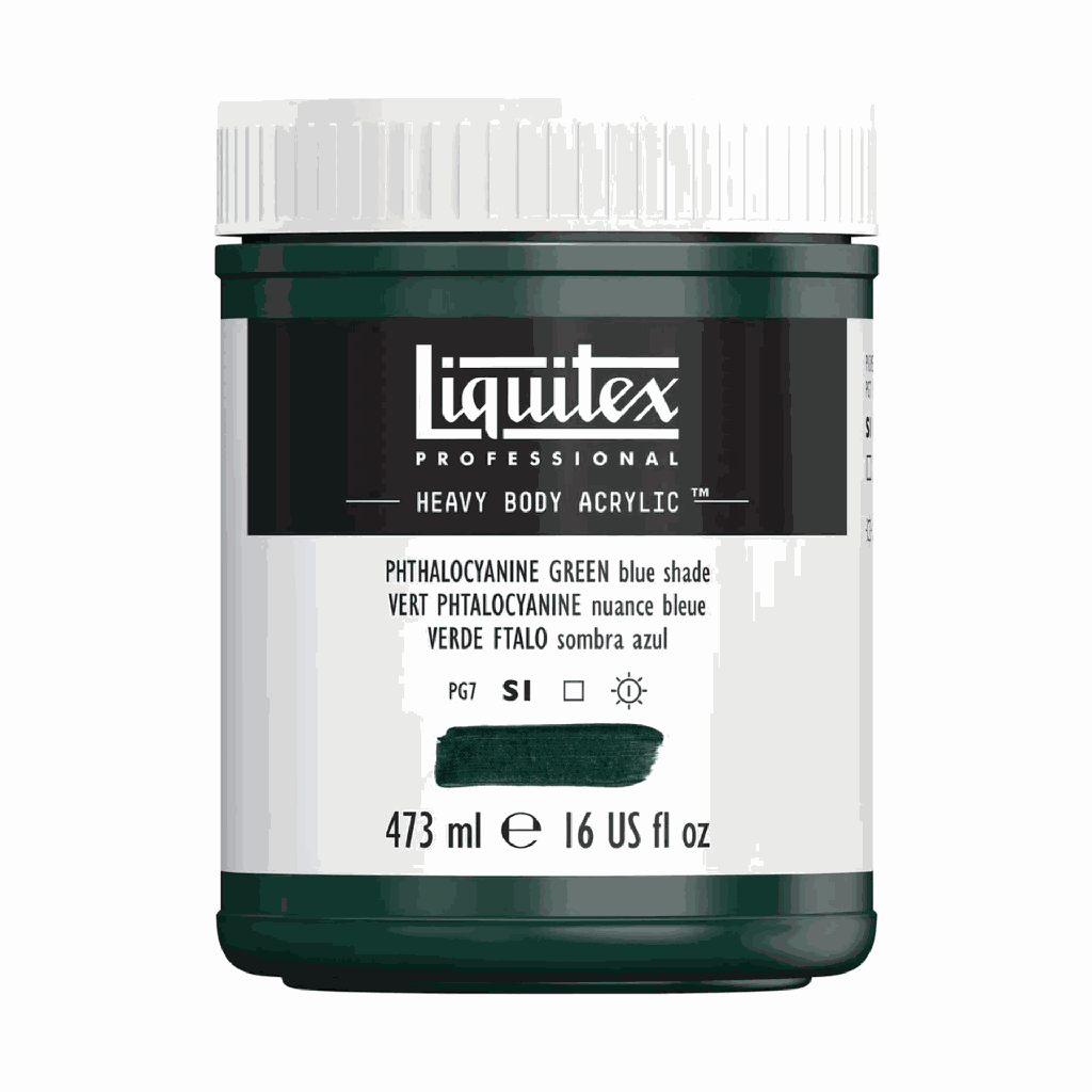 Liquitex Heavy Body Acrylic 16oz Jar Phthalocyanine Green (Blue Shade) S1 **ND**