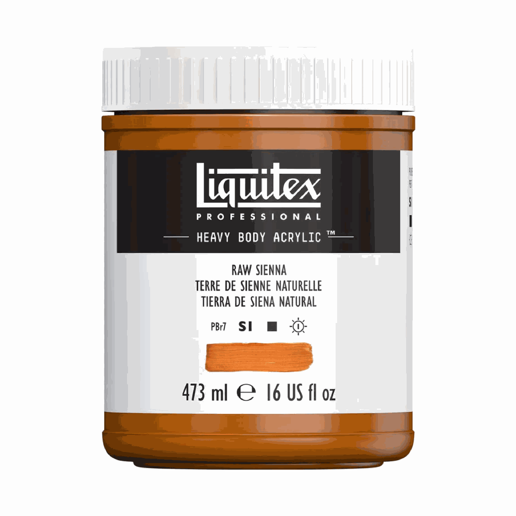 Liquitex Heavy Body Acrylic 16oz Jar Raw Sienna S1 **ND**