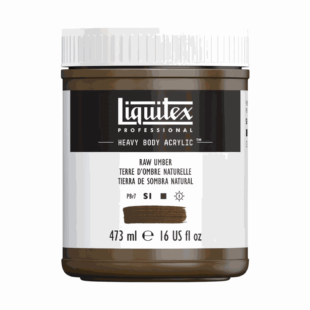 Liquitex Heavy Body Acrylic 16oz Jar Raw Umber S1 **ND**