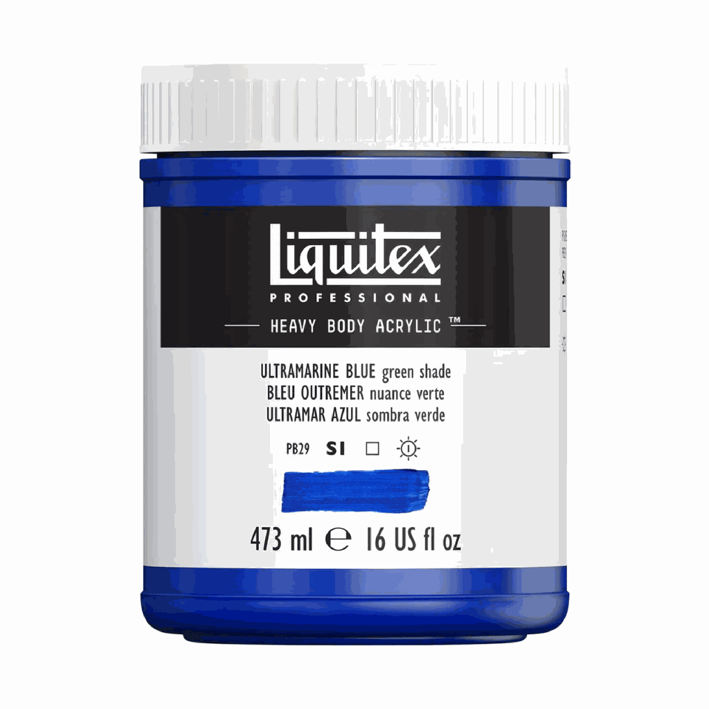 Liquitex Heavy Body Acrylic 16oz Jar Ultramarine Blue (Green Shade) S1 **ND**