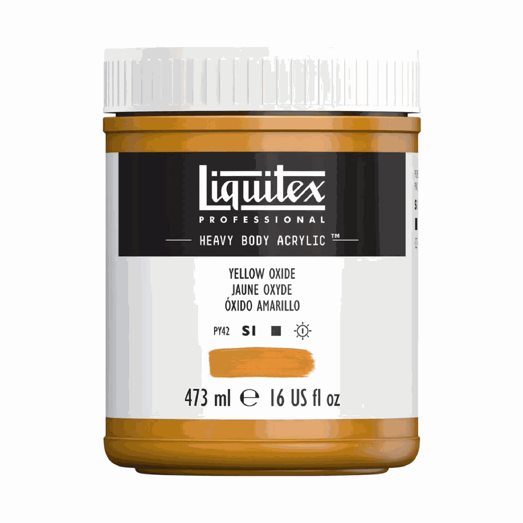 Liquitex Heavy Body Acrylic 16oz Jar Yellow Oxide S1 **ND**