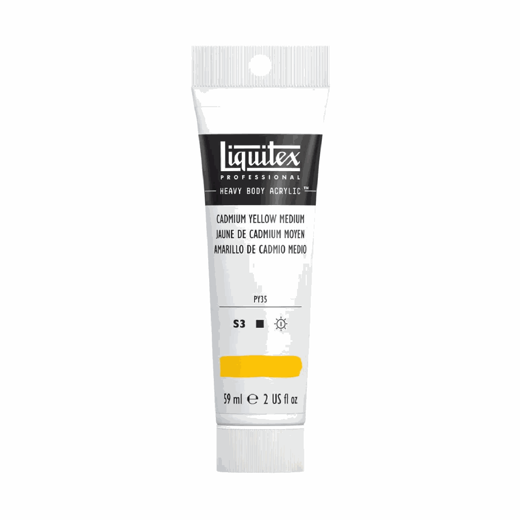 Liquitex Heavy Body Acrylic 2oz Tube Cadmium Yellow Medium S3 **ND**