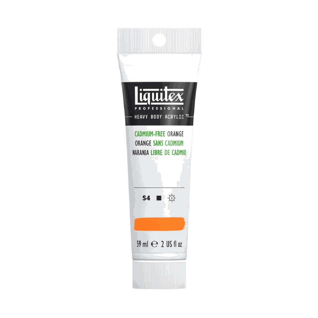 Liquitex Heavy Body Acrylic 2oz Tube Cadmium-Free Orange S4 **ND**