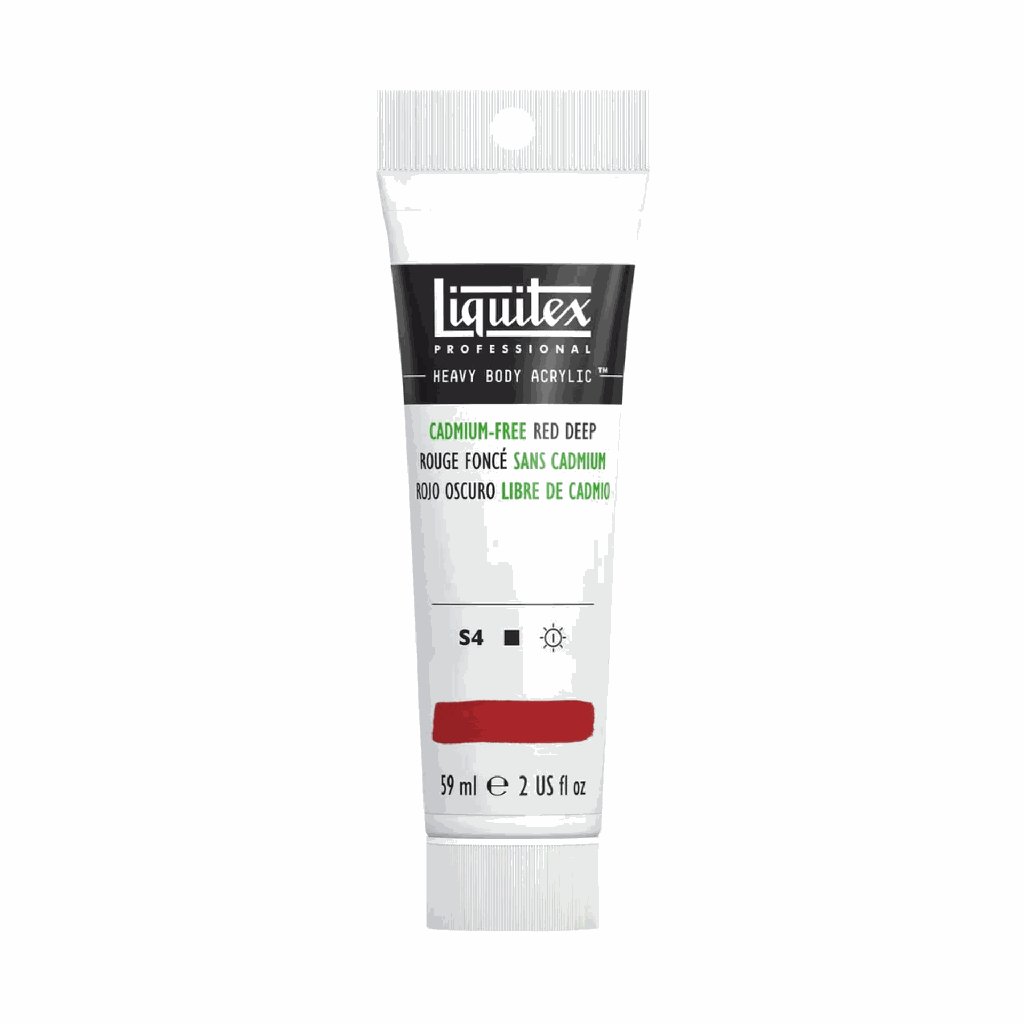 Liquitex Heavy Body Acrylic 2oz Tube Cadmium-Free Red Deep S4 **ND**