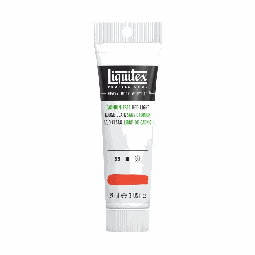 Liquitex Heavy Body Acrylic 2oz Tube Cadmium-Free Red Light S5 **ND**