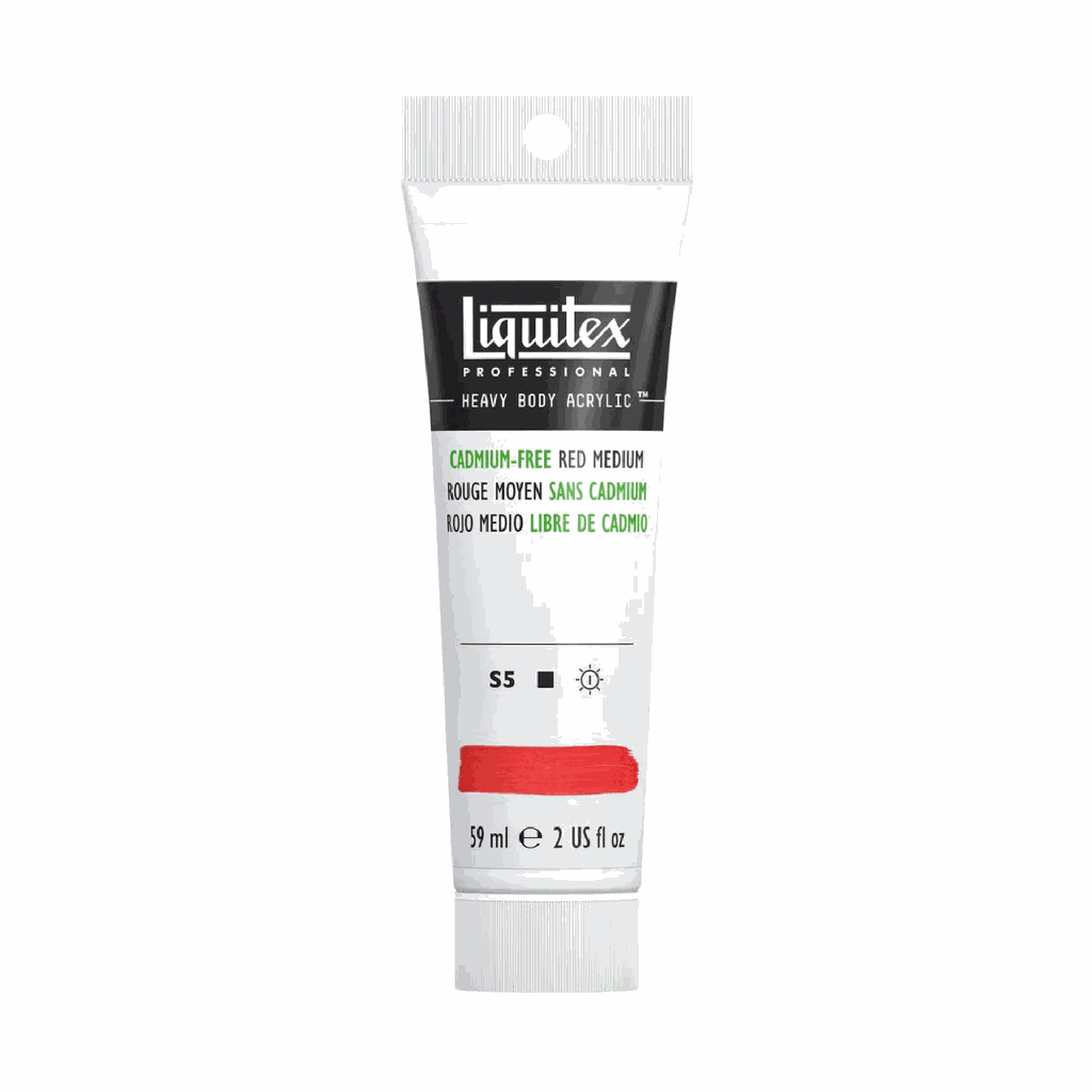 Liquitex Heavy Body Acrylic 2oz Tube Cadmium-Free Red Medium S5 **ND**