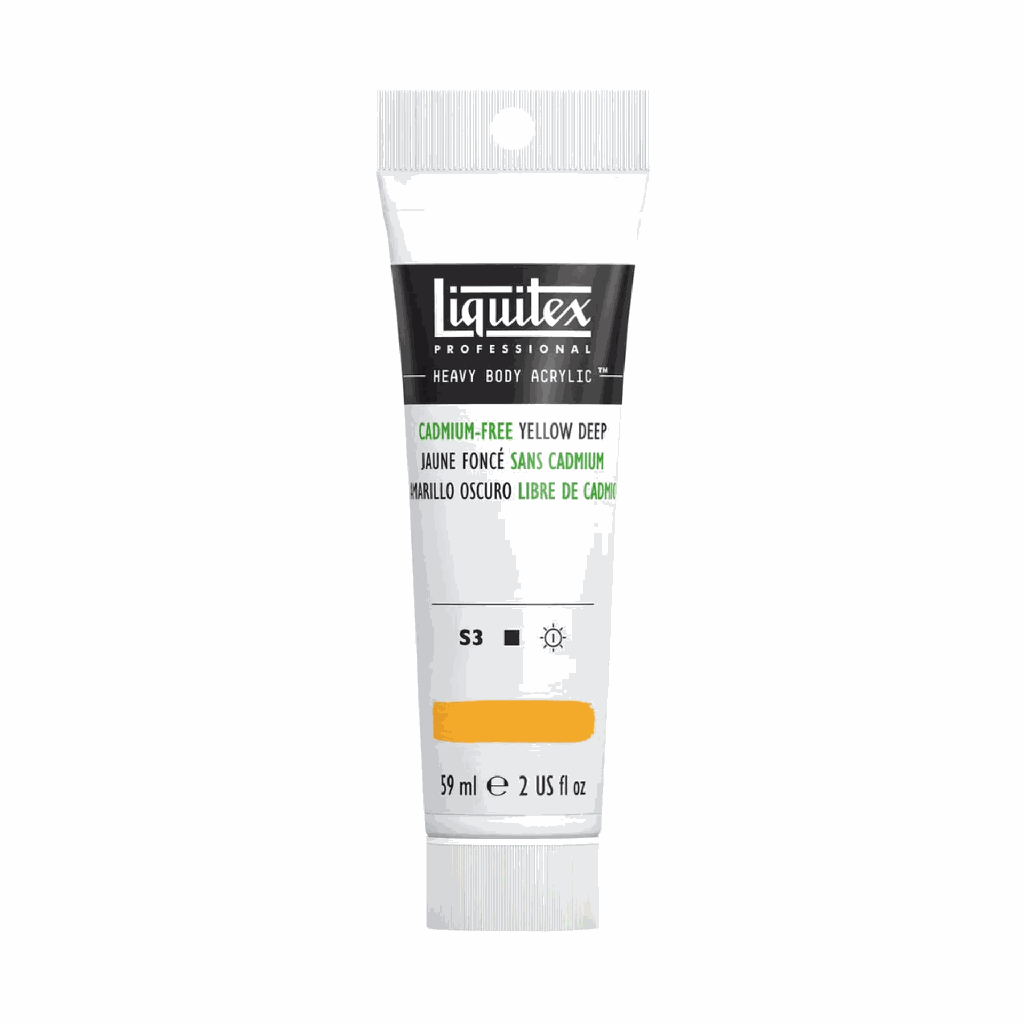 Liquitex Heavy Body Acrylic 2oz Tube Cadmium-Free Yellow Deep S3 **ND**