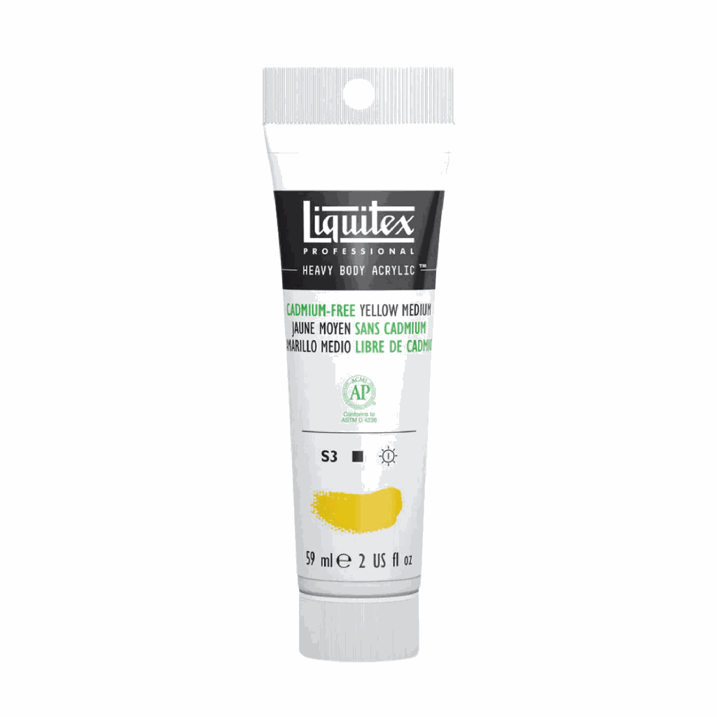 Liquitex Heavy Body Acrylic 2oz Tube Cadmium-Free Yellow Medium S3 **ND**