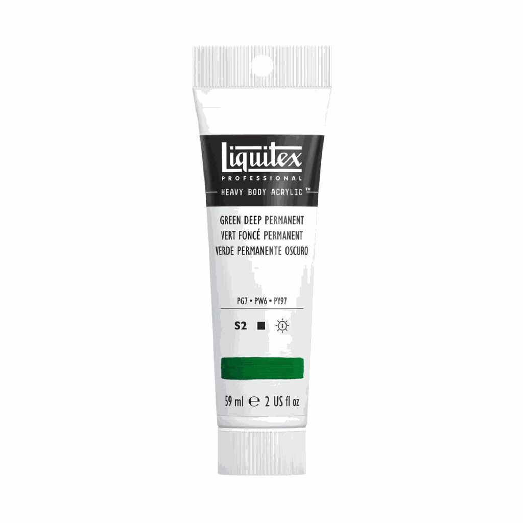 Liquitex Heavy Body Acrylic 2oz Tube Green Deep Permanent S2 **ND**