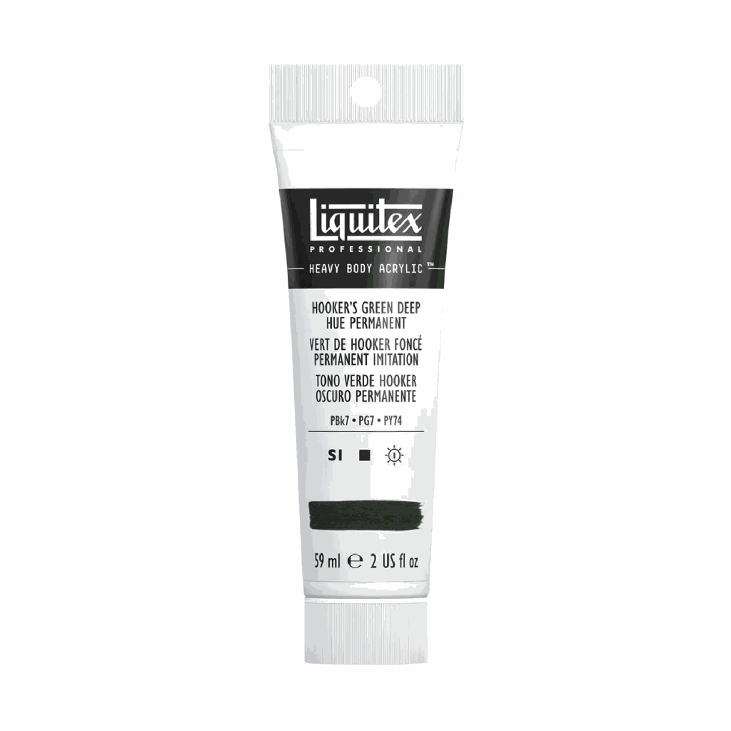 Liquitex Heavy Body Acrylic 2oz Tube Hooker's Green Deep Hue Permanent S1 **ND**