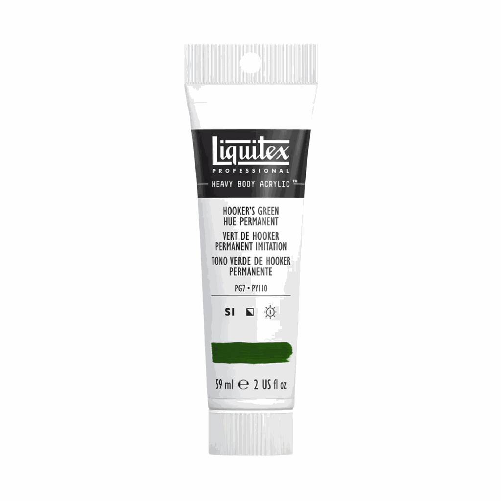 Liquitex Heavy Body Acrylic 2oz Tube Hooker's Green Hue Permanent S1 **ND**